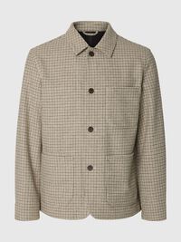 MÉLANGE DE LAINE BLAZER, Light Grey Melange, highres