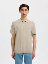 EN MAILLE POLO, Oatmeal, highres
