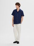 Selected GERIPPTES CUBAN COLLAR KURZARMHEMD, Black Iris, highres - 16090778_BlackIris_005.jpg
