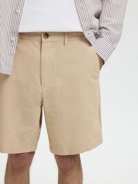 SEERSUCKER SHORT, Pure Cashmere, highres
