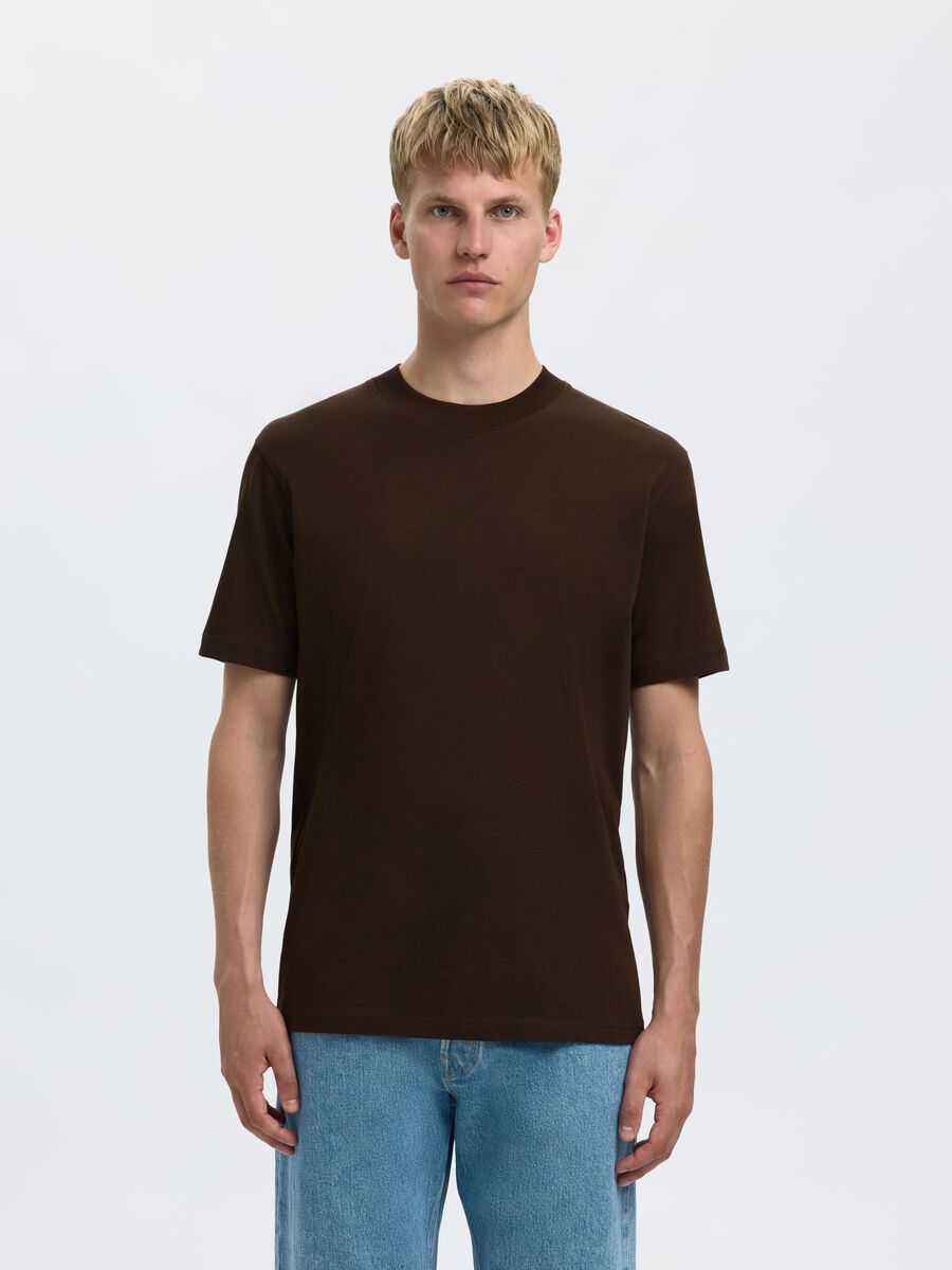Product tile image - SHORT-SLEEVED RELAXED FIT T-SHIRT, Demitasse | 16077385_Demitasse