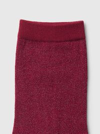 KNITTED GLITTER SOCKS, Anemone, highres