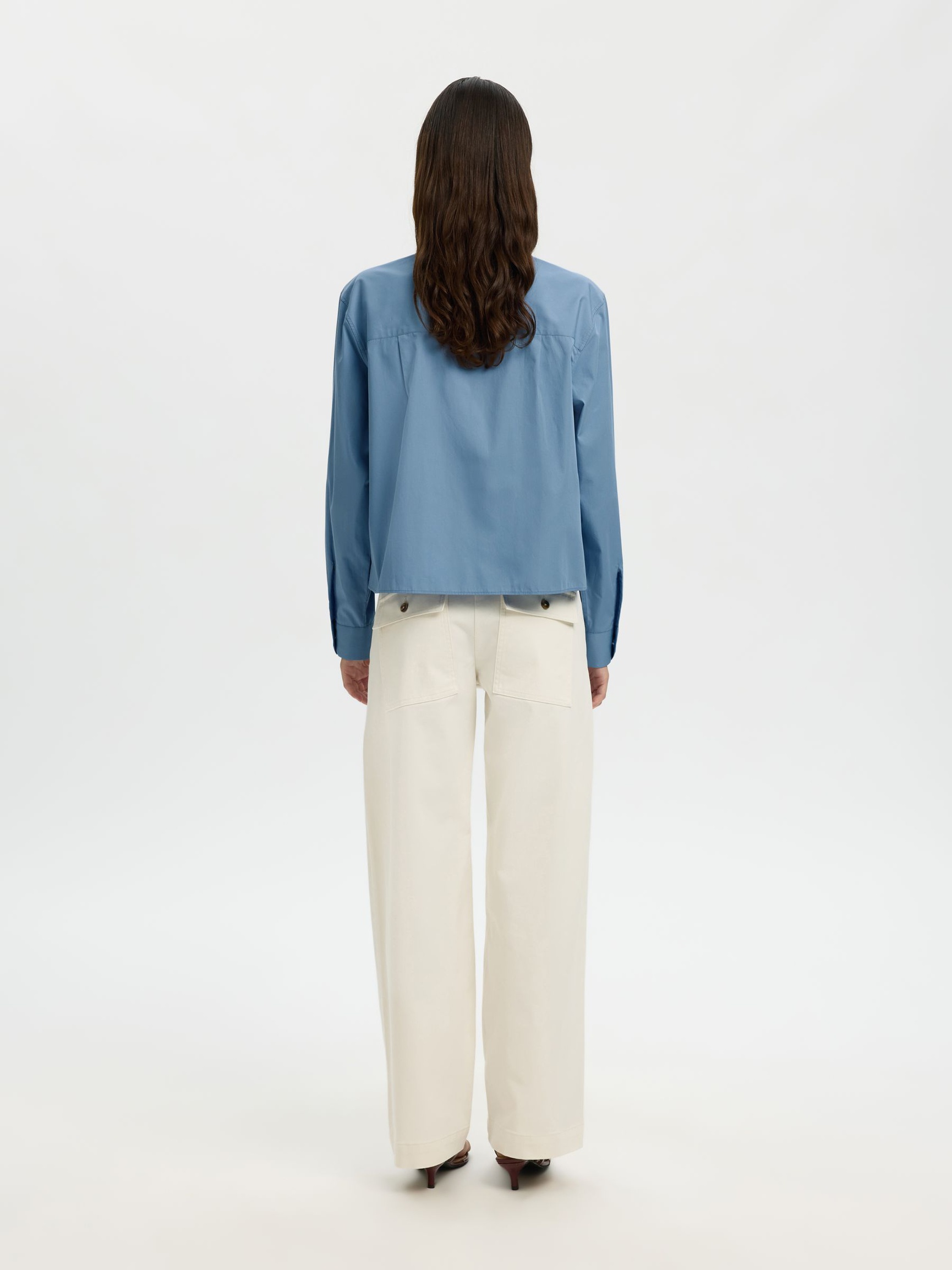 RELAXED FIT HEMD, Dusty Blue, highres