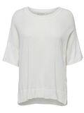 Selected LOOSE FIT VISKOSEMIX T-SHIRT, Snow White, highres - 16050217_SnowWhite_001.jpg