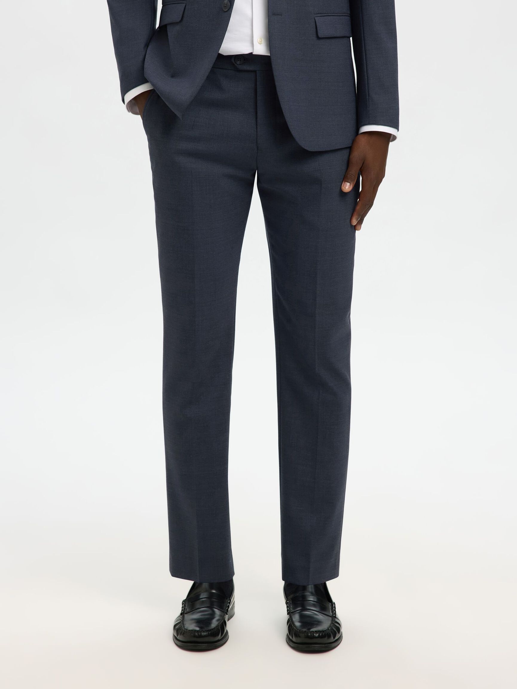 WOOL BLEND  SUIT TROUSERS, Sky Captain, highres