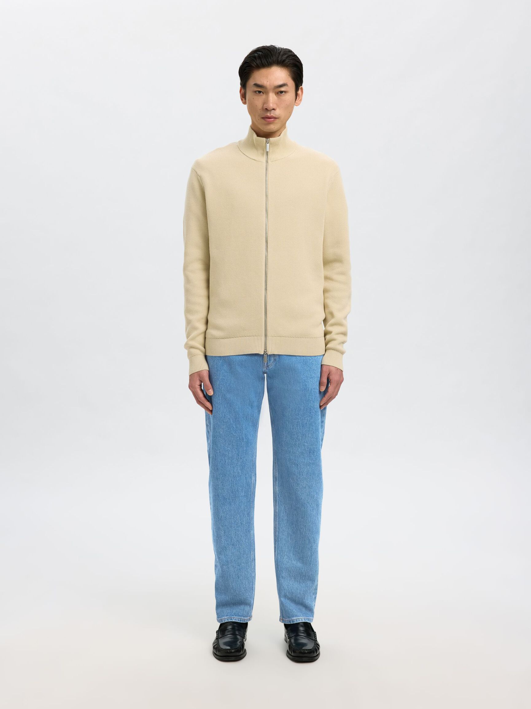 196 STRAIGHT FIT JEANS, Light Blue Denim, highres