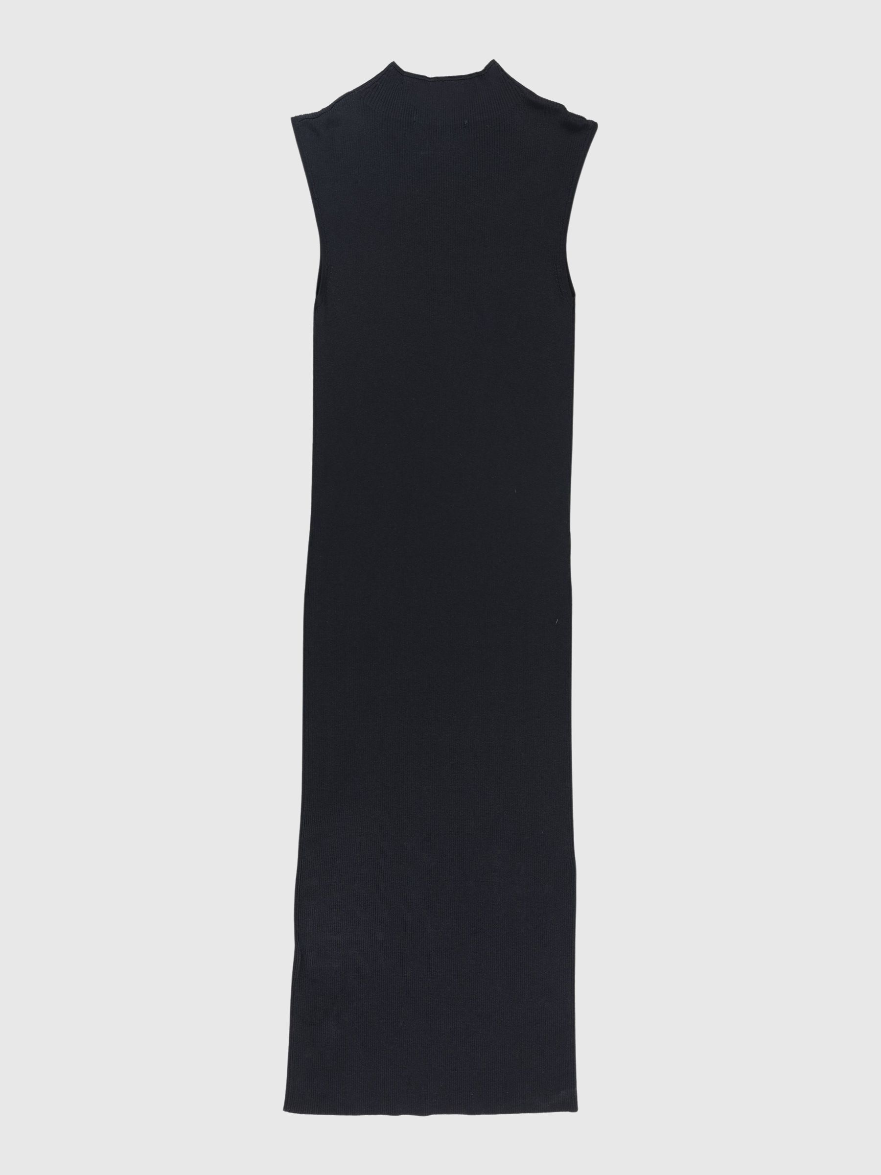 ÆRMELØS STRIKKET KJOLE, Black, highres