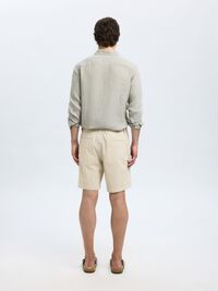 SEERSUCKER SHORTS, Kelp, highres