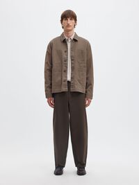 SARGA BOLSILLO DE PARCHE SOBRECAMISA, Turkish Coffee, highres
