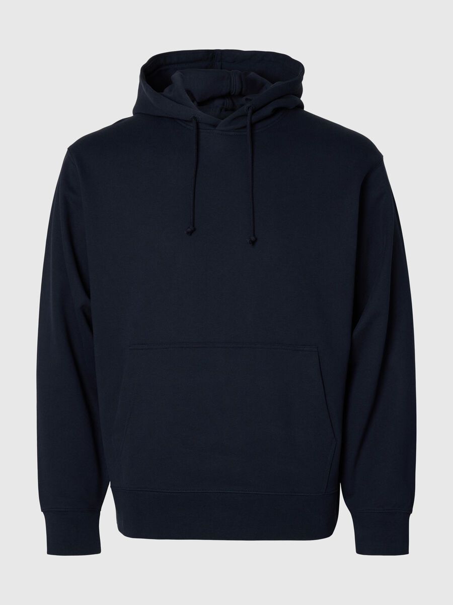 Selected 100% BAUMWOLL HOODIE, Dark Sapphire, highres - 16100000_DarkSapphire_001.jpg