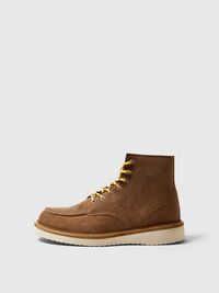 SUEDE MOC-TOE SHOES, Soft Silt, highres
