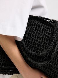 PAILLE CABAS, Black, highres