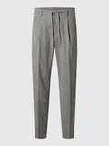 Selected VISCOSE BLEND PLEATED TROUSERS, Medium Grey Melange, highres - 16094358_MediumGreyMelange_001.jpg