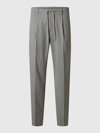 VISCOSEMIX PLOOIEN BROEK, Medium Grey Melange, highres