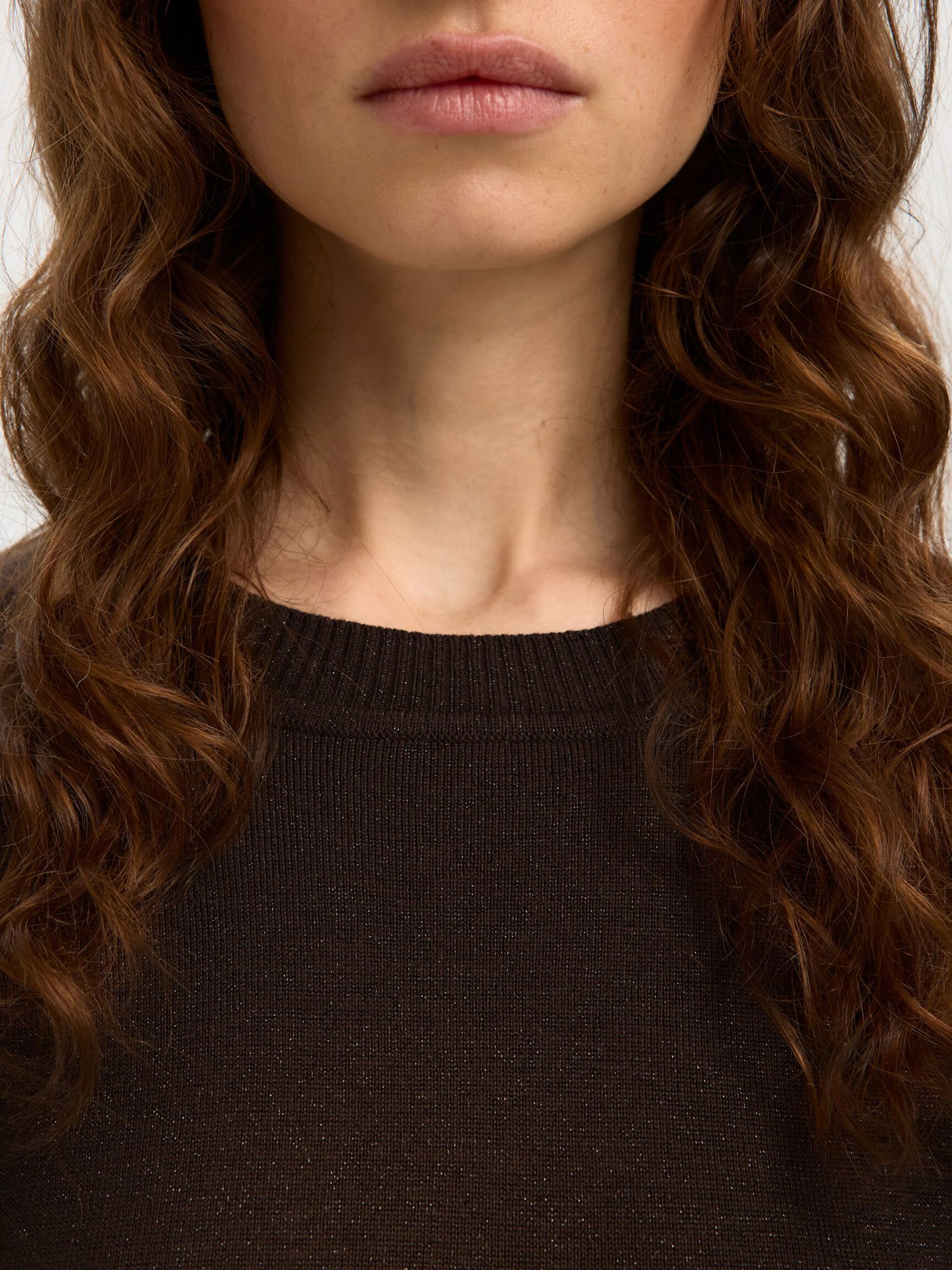 GLITZER STRICKTOP, Delicioso, highres