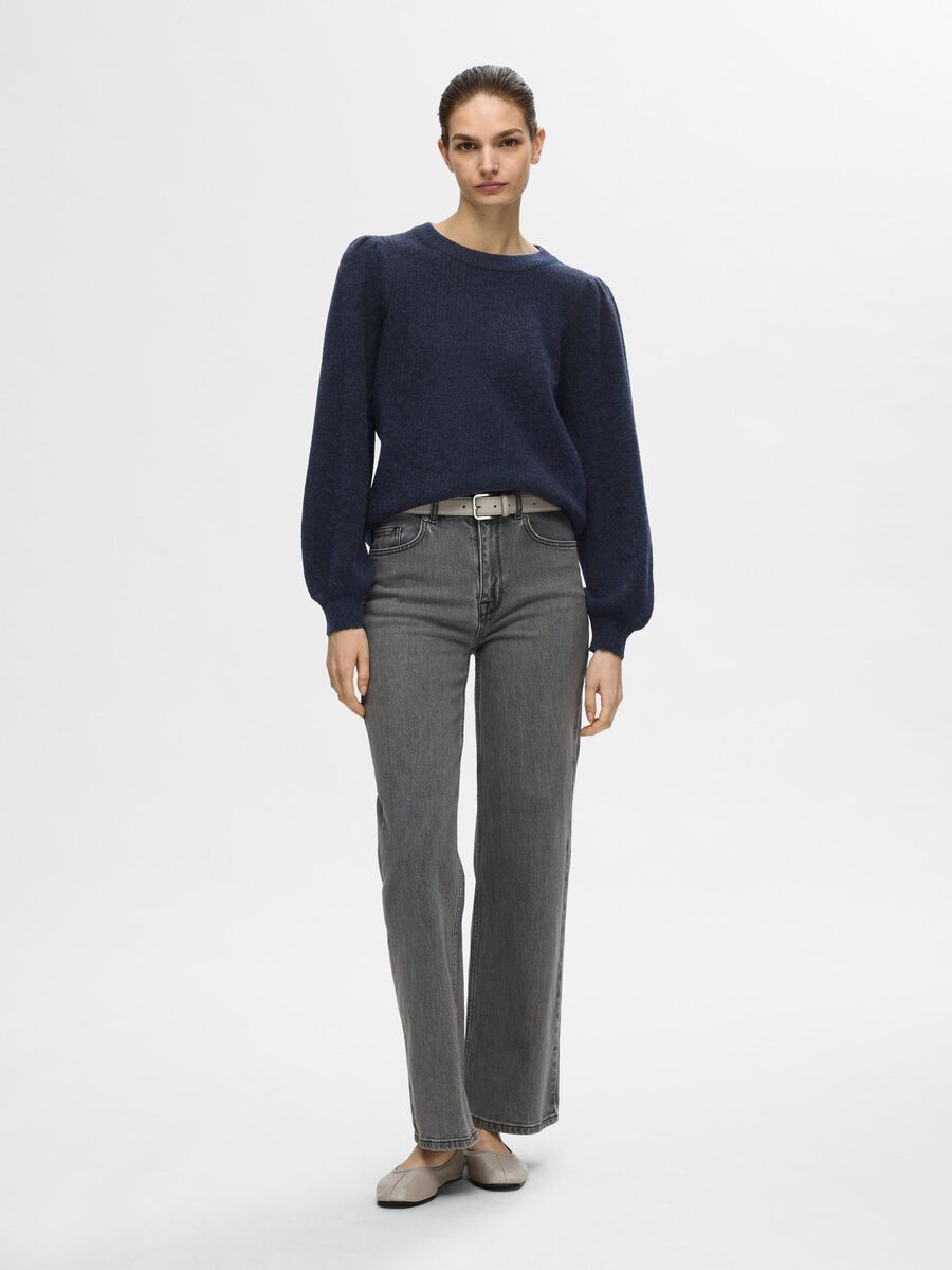 Selected ULLBLANDING STRIKKET PULLOVER, Dark Sapphire, highres - 16094355_DarkSapphire_1117299_005.jpg