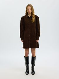 COTTON CORDUROY MINI DRESS, Delicioso, highres