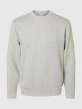 Selected VISCOSE BLEND SWEATSHIRT, Light Grey Melange, highres - 16092573_LightGreyMelange_001.jpg