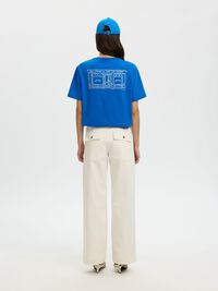 RELAXED FIT T-SHIRT, Victoria Blue, highres