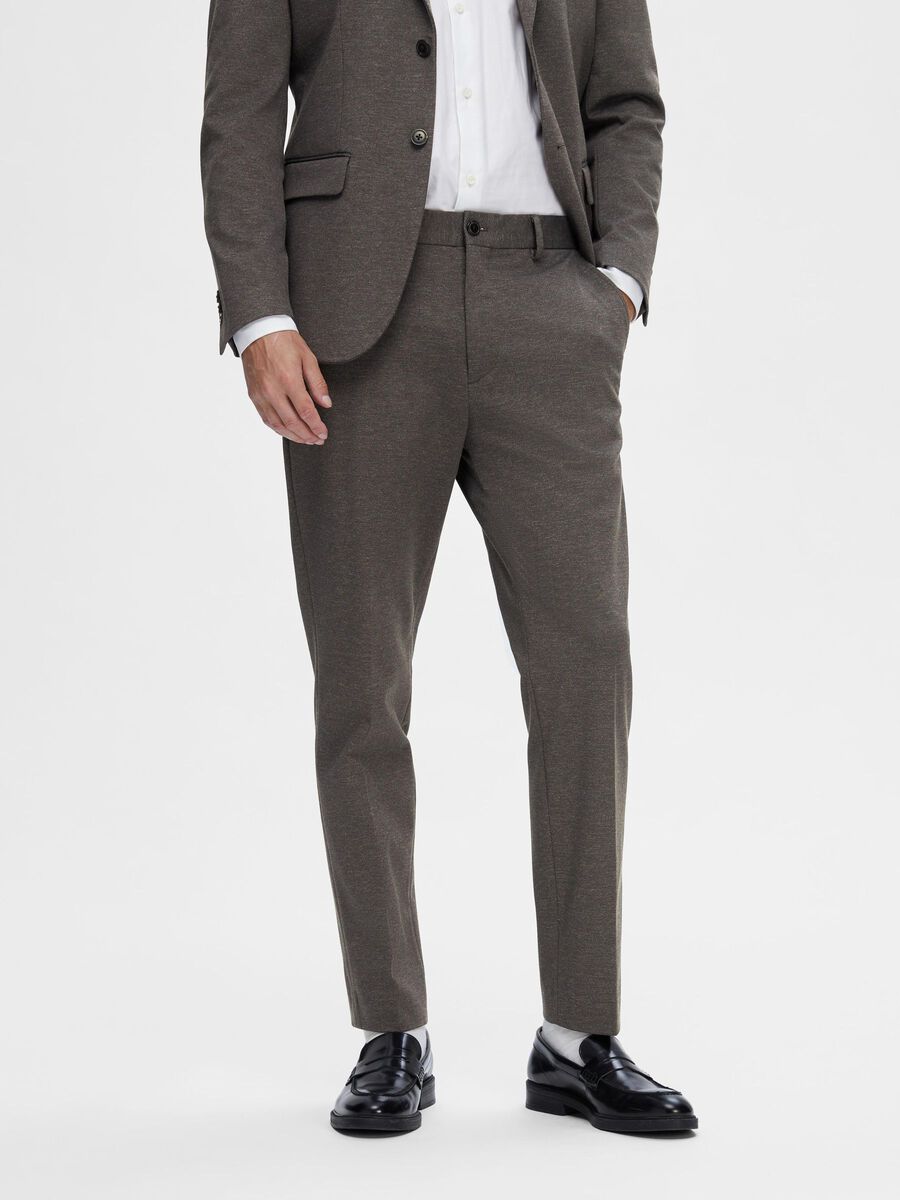 Selected JERSEY SUIT TROUSERS, Chocolate Torte, highres - 16091299_ChocolateTorte_003.jpg