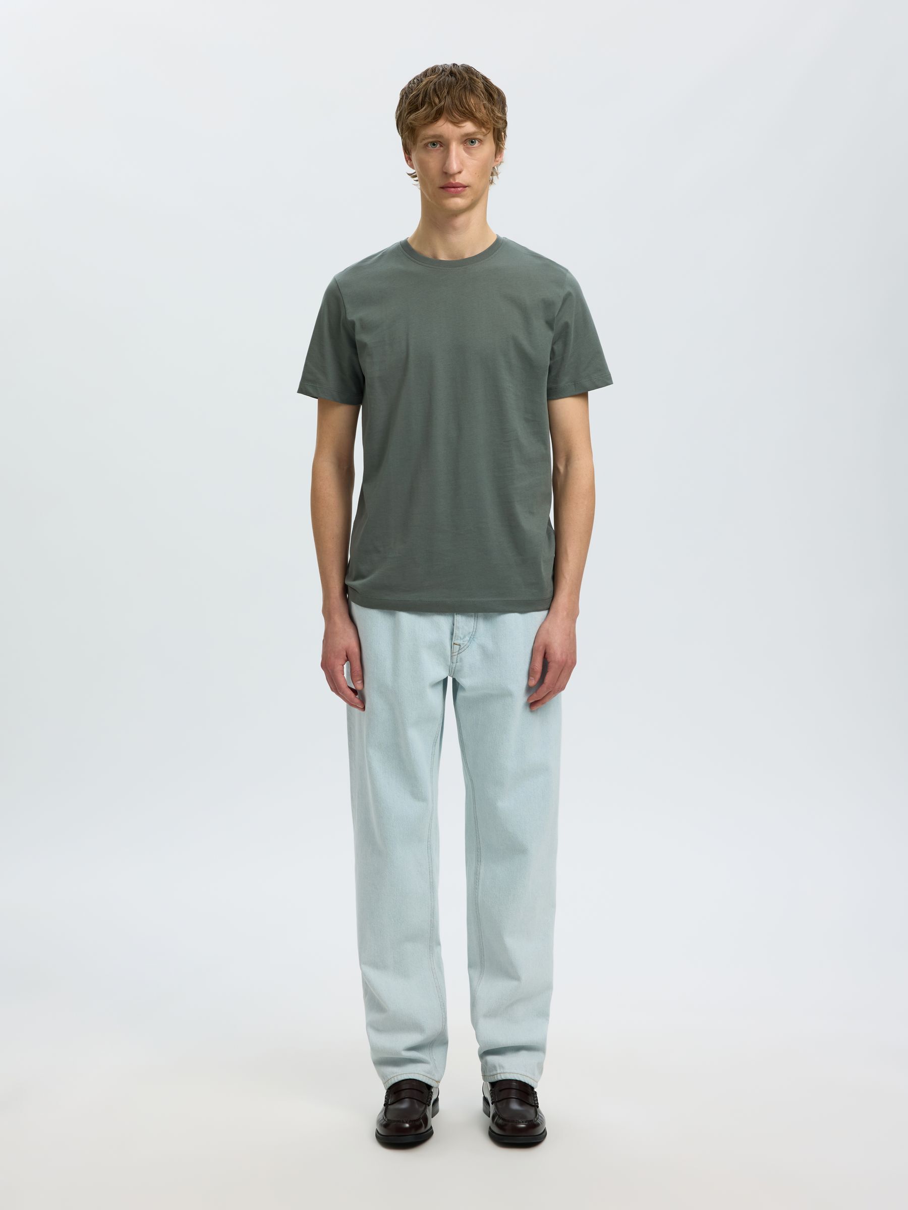 3-PACK COTTON T-SHIRT, Balsam Green, highres