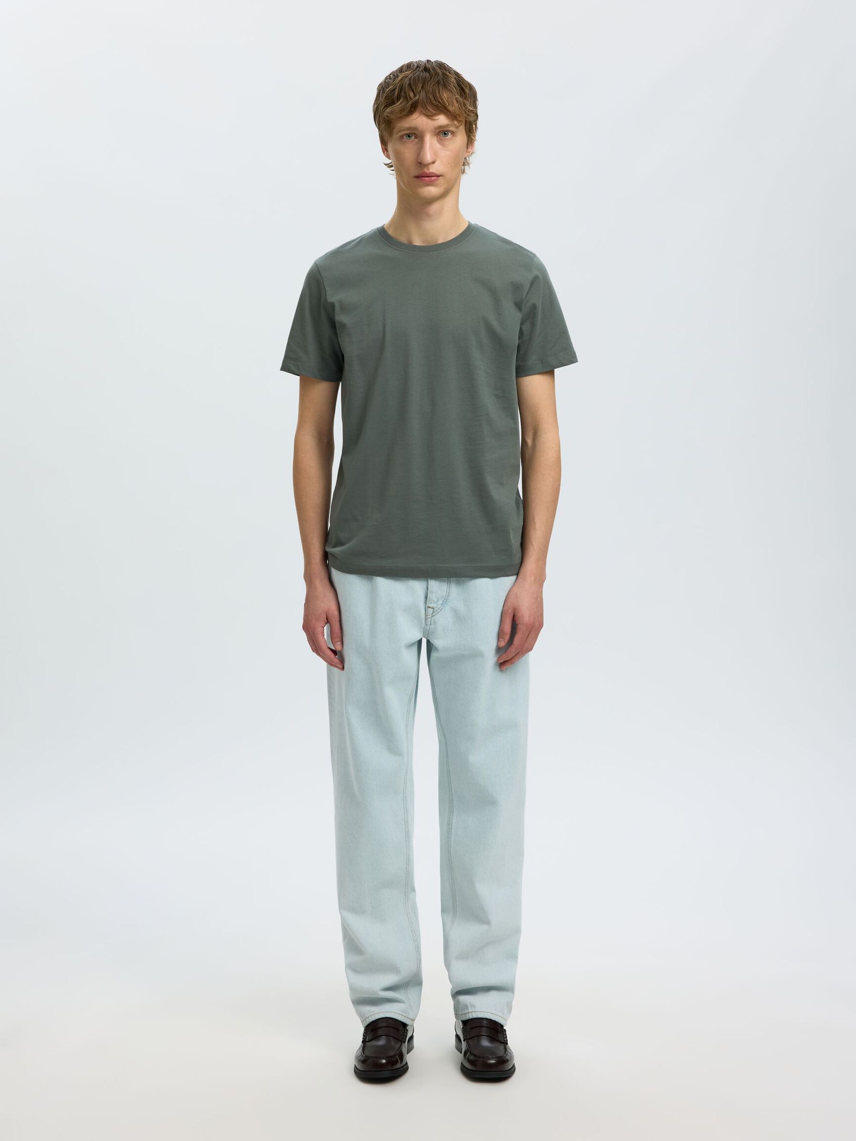 3-PACK COTTON T-SHIRT, Balsam Green, highres