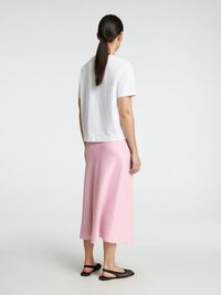 SATENG MIDISKJØRT, Bleached Mauve, highres