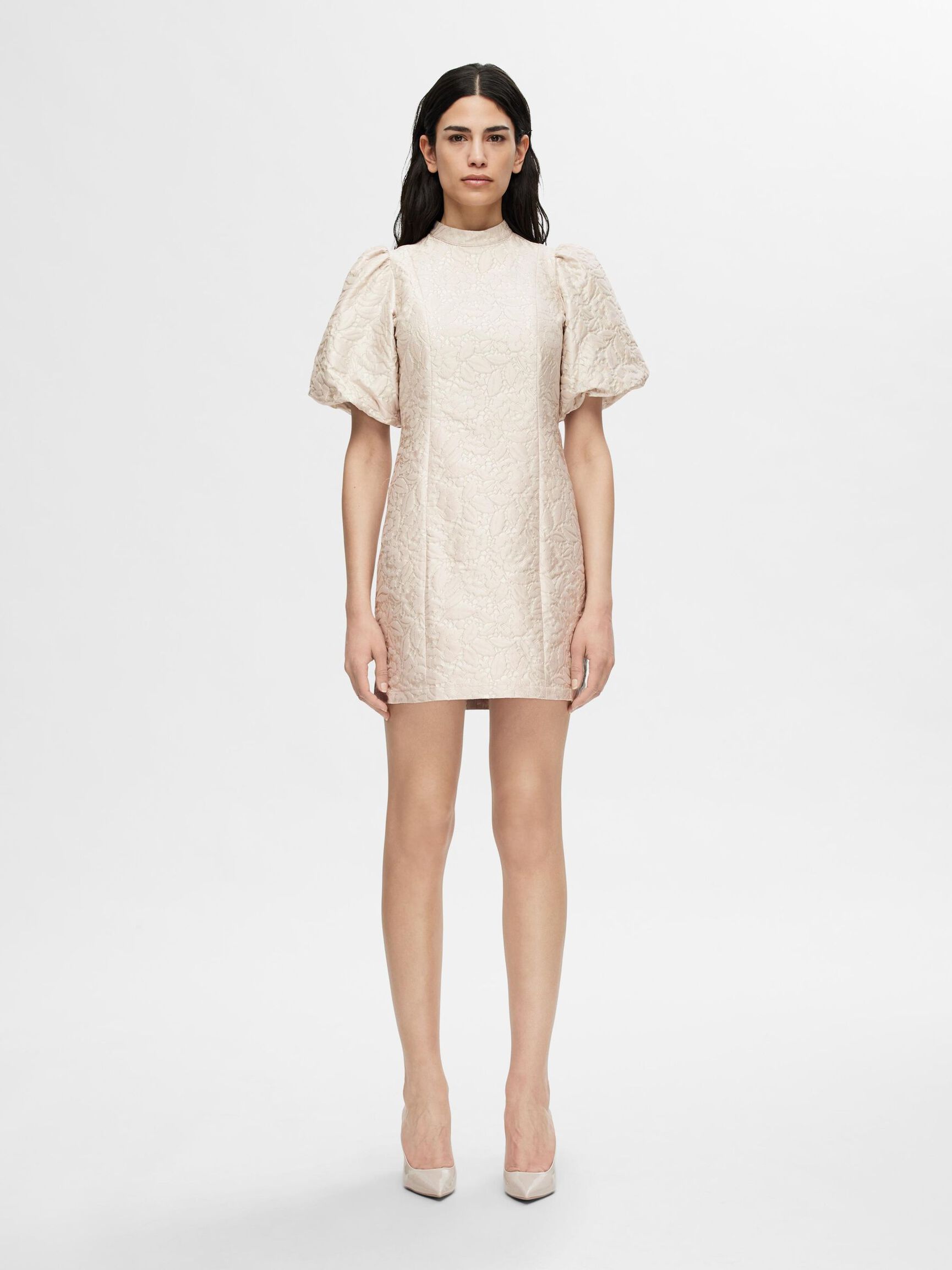 GEDESSINEERD MINI JURK, Humus, highres