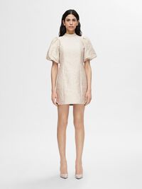 GEDESSINEERD MINI JURK, Humus, highres