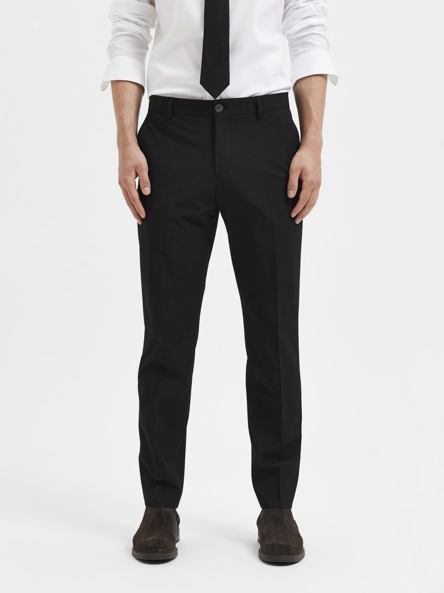 Selected 175 SLIM FIT PANTALON, Black, highres - 16087825_Black_003.jpg
