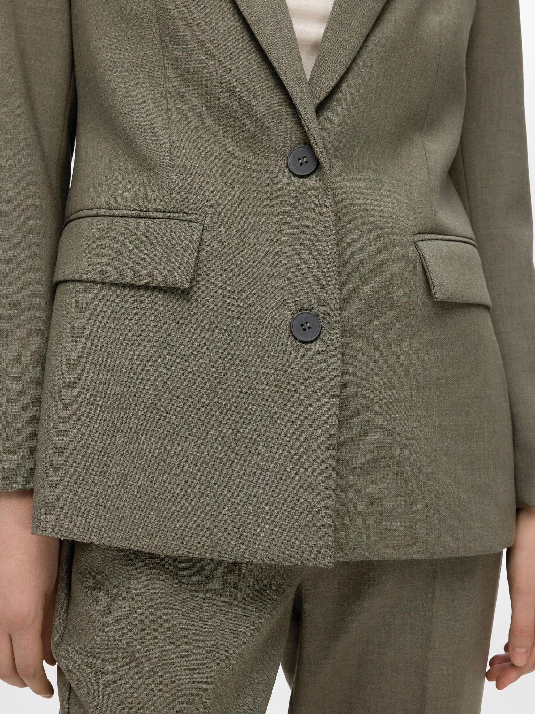 KLASSIEKE PASVORM BLAZER, Kalamata, highres