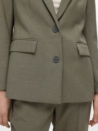 KLASSIEKE PASVORM BLAZER, Kalamata, highres