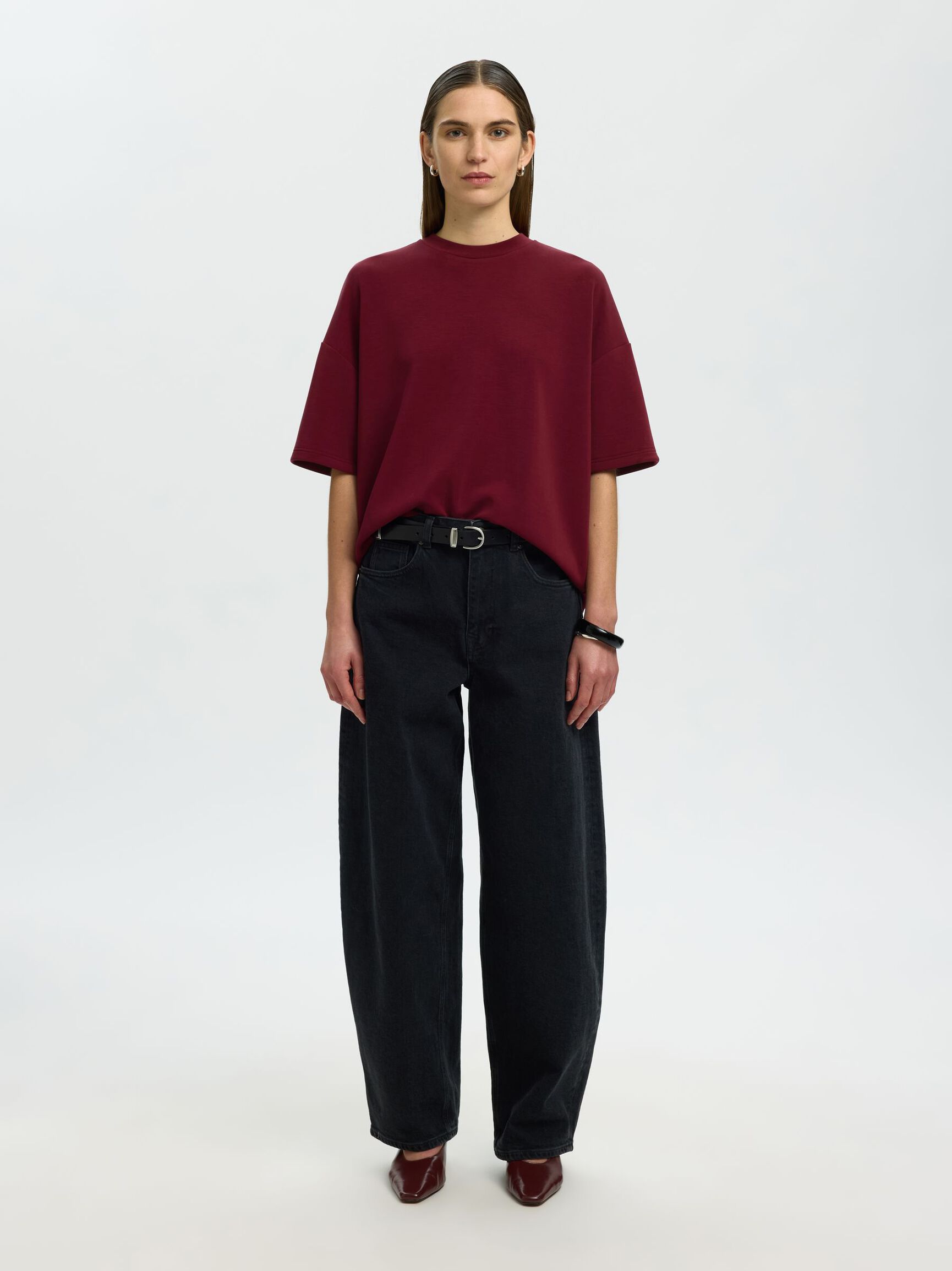 OVERSIZED T-SHIRT, Tawny Port, highres