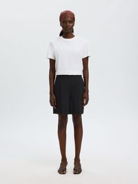 TAILORED  HIGH WAISTED SHORTS, Black, highres