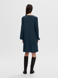 VISCOSEMIX MINI JURK, Dark Sapphire, highres
