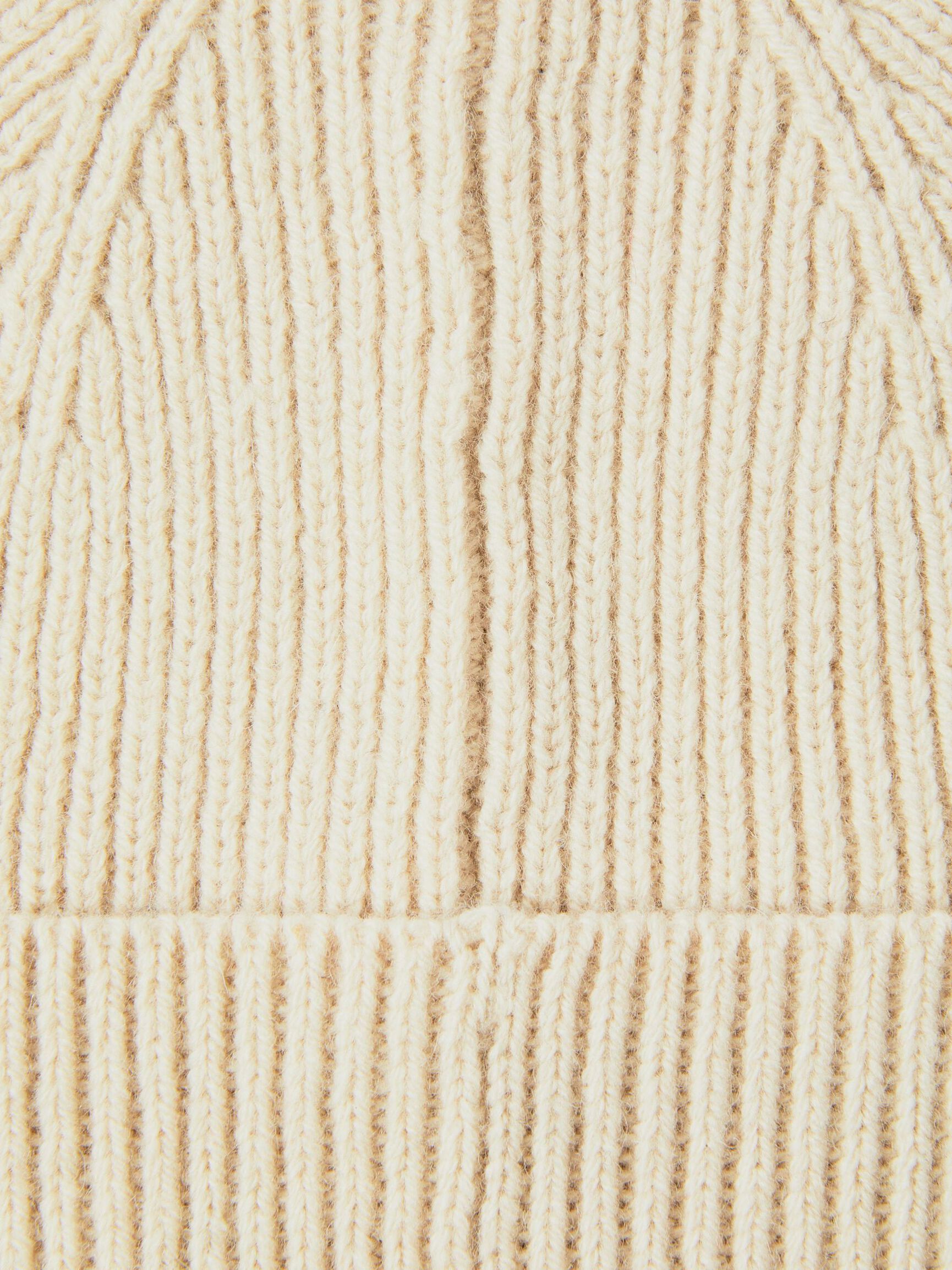100% MERINO WOOL BEANIE, Oatmeal, highres
