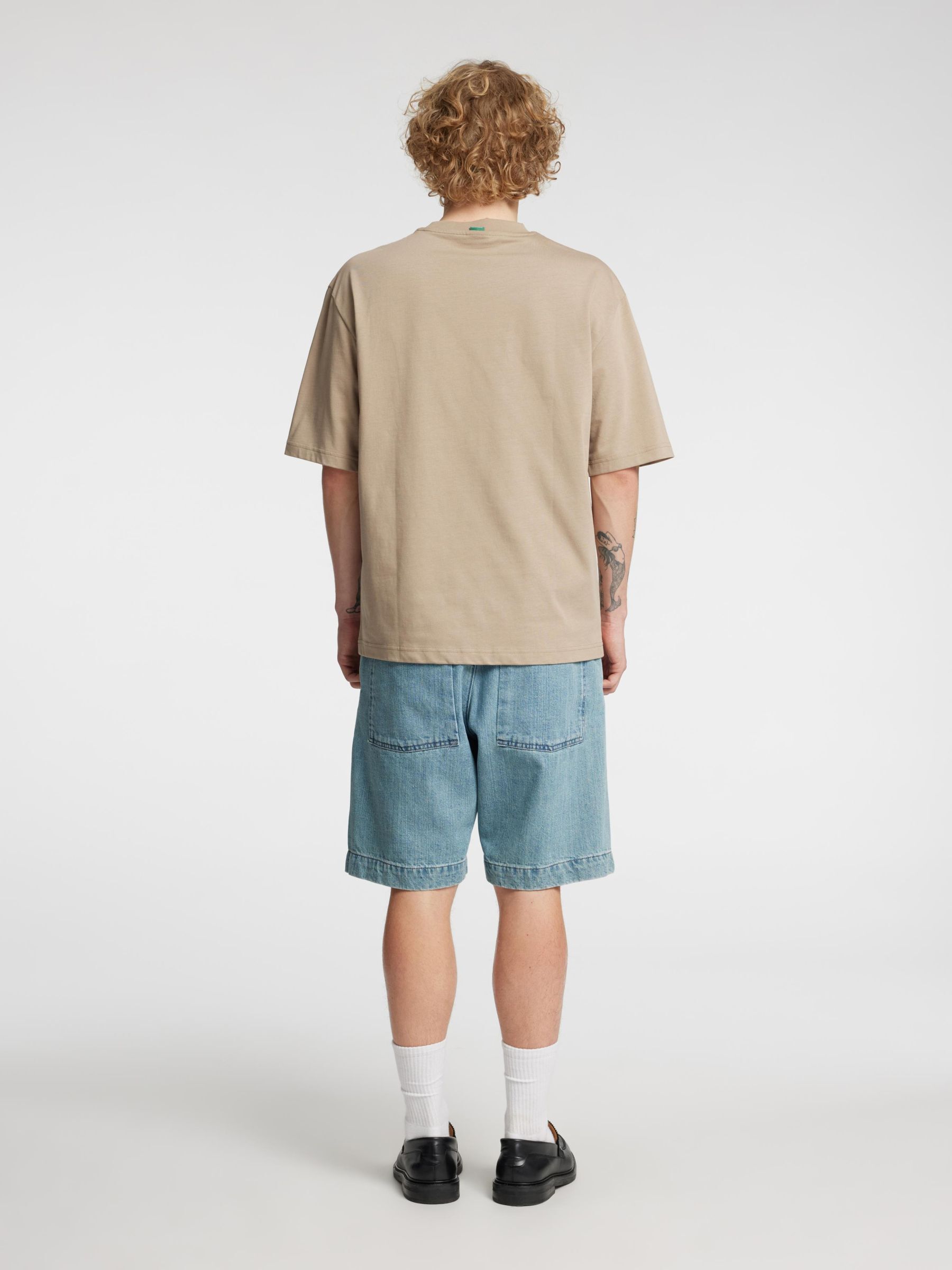 SELVEDGE DENIM SHORTS, Light Blue, highres