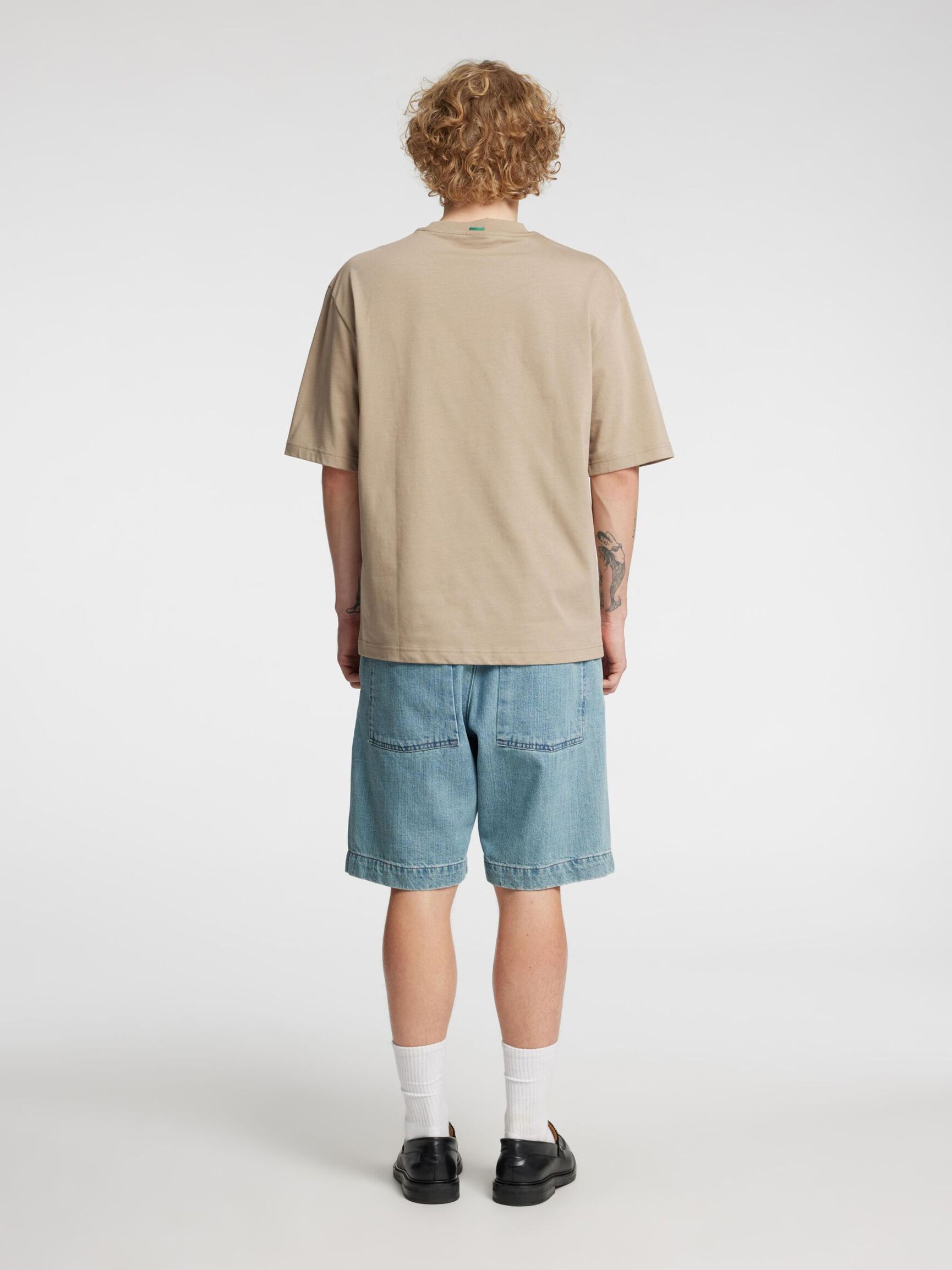 SELVEDGE DENIM SHORTS, Light Blue, highres