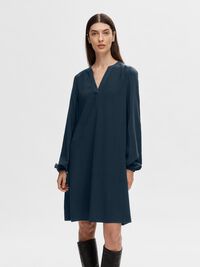 VISCOSEMIX MINI JURK, Dark Sapphire, highres
