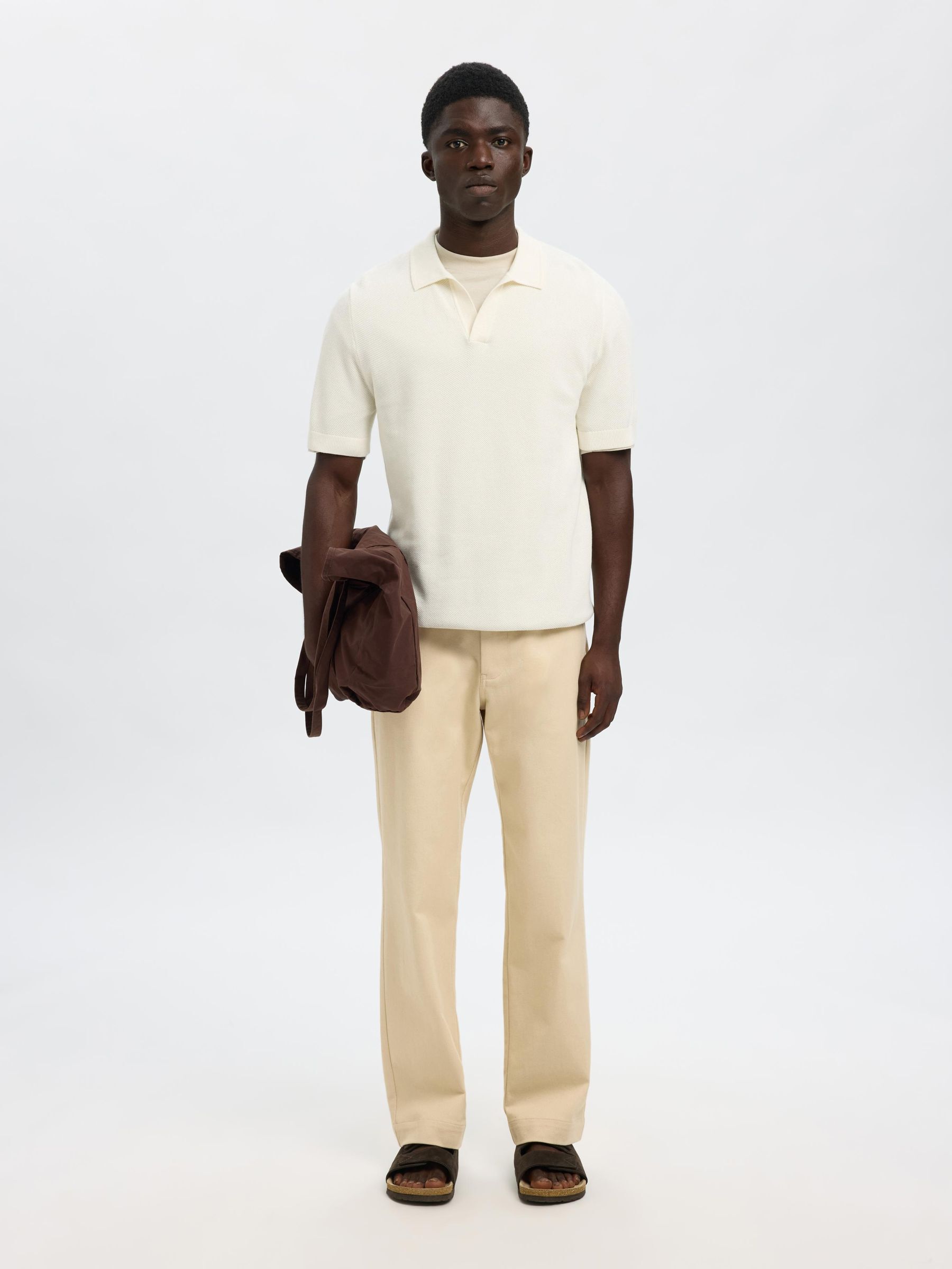 REGULAR FIT HOSE, Oatmeal, highres