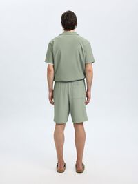 RIBBED SHORTS, Iceberg Green, highres