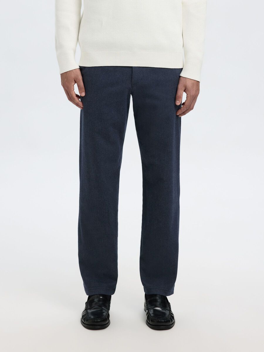 Product tile image - 196 STRAIGHT-LEG TROUSERS, Dark Sapphire | 16098639_DarkSapphire_1205192