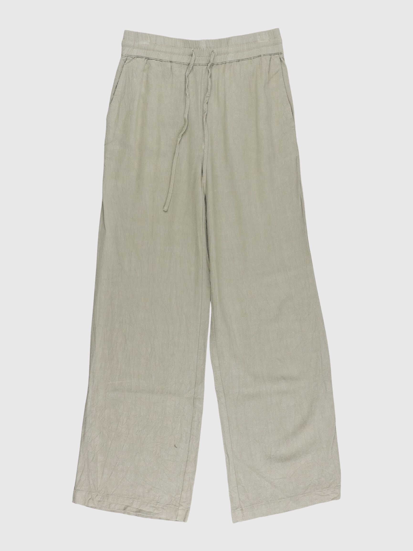 VISCOSE BLEND TROUSERS, Deep Lichen Green, highres