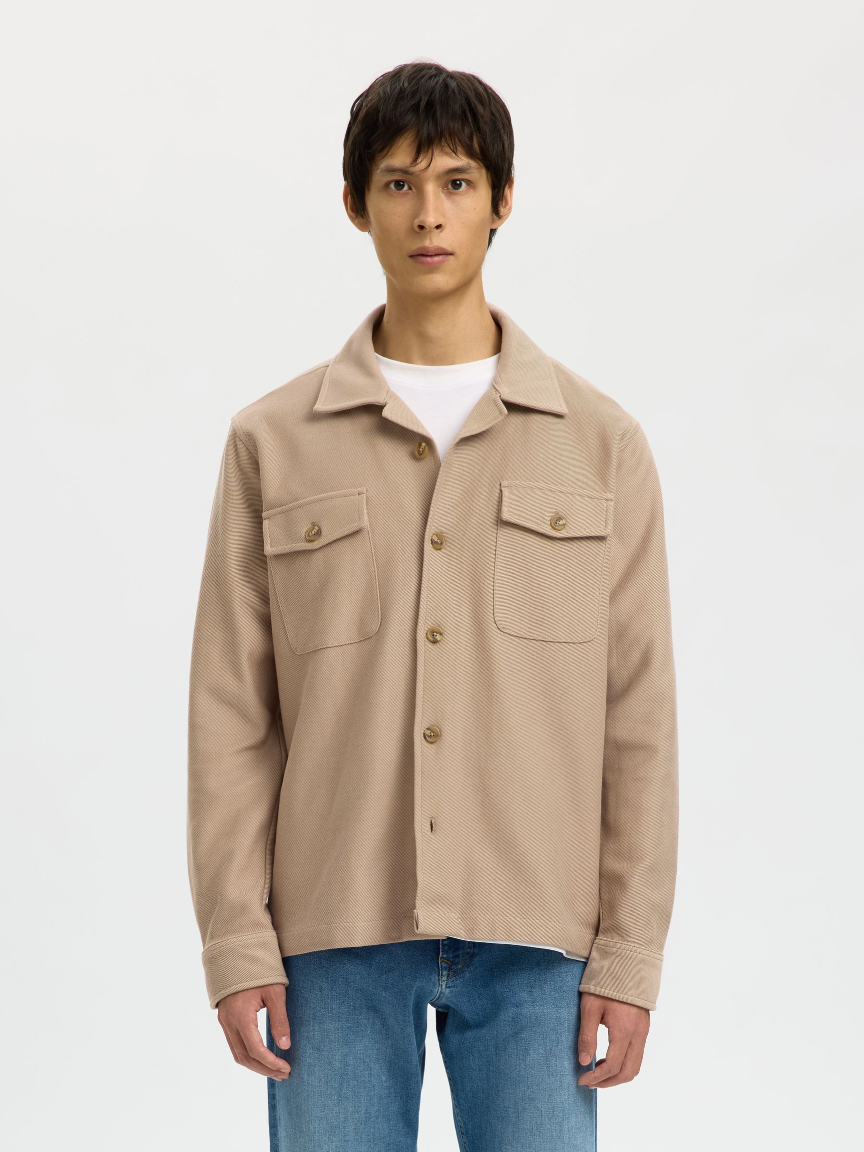REGULAR FIT OVERSHIRT, Savannah Tan, highres
