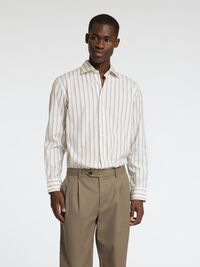 RANDIG SLIM FIT-SKJORTA, Bright White, highres