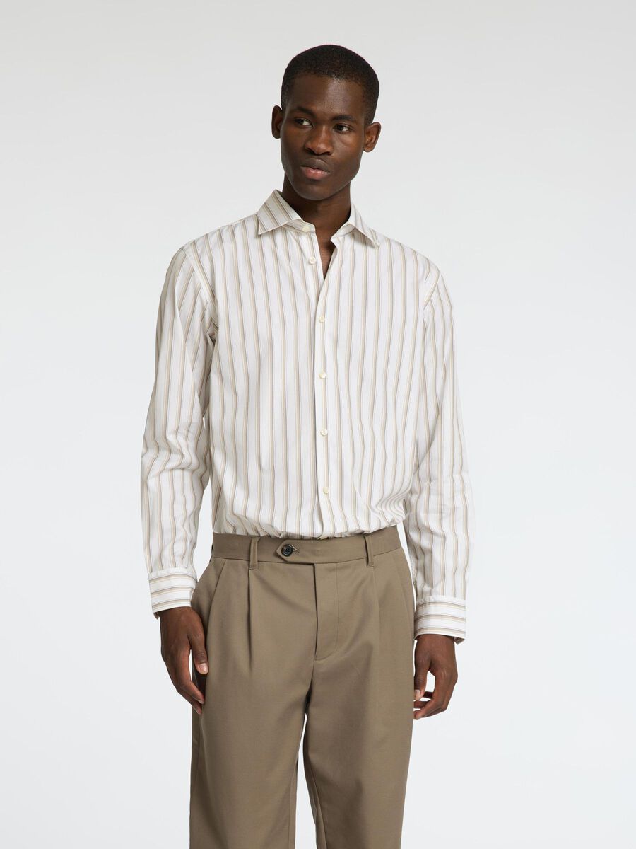 Selected GESTREIFTES SLIM FIT HEMD, Bright White, highres - 16098306_BrightWhite_1200841_003.jpg