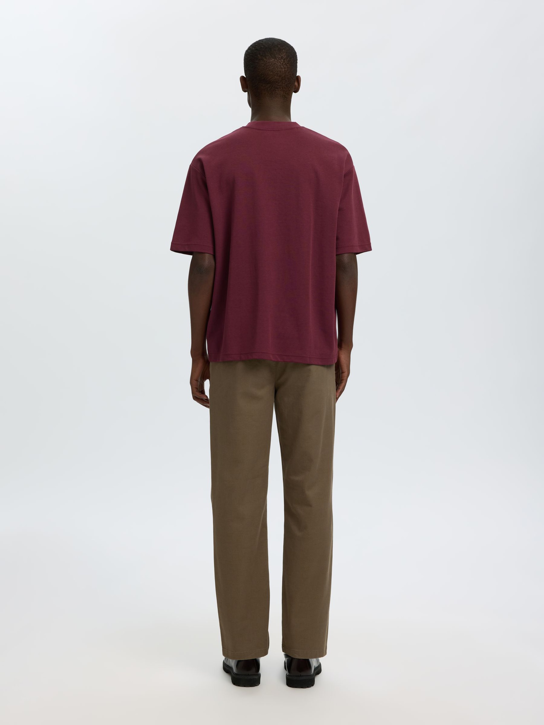 LOOSE FIT T-SHIRT, Tawny Port, highres