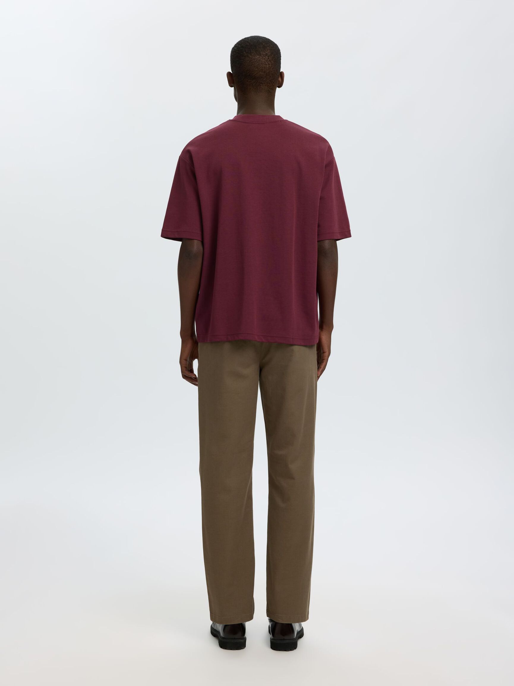 LOOSE FIT T-SHIRT, Tawny Port, highres