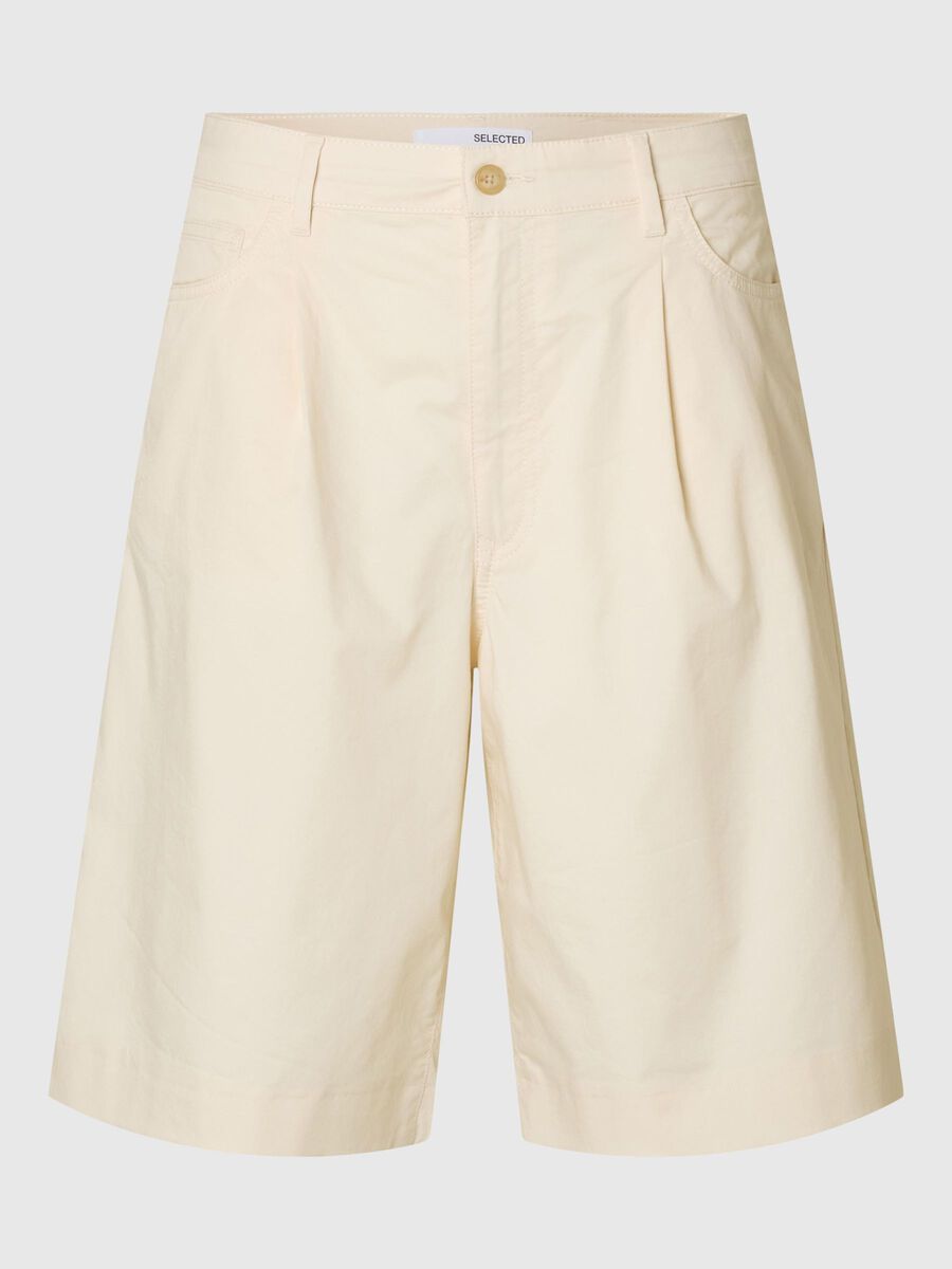 Selected BAUMWOLL BERMUDASHORTS, Birch, highres - 16099050_Birch_001.jpg