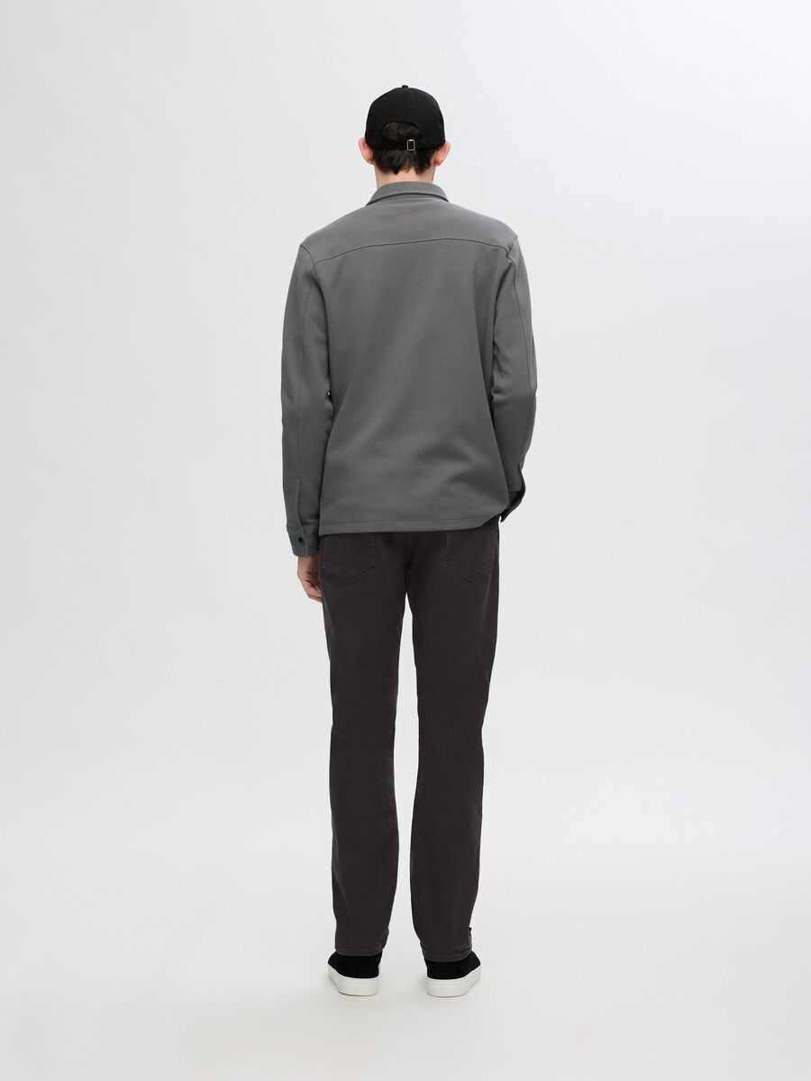 Selected KLASSISK OVERSHIRT, Granite Grey, highres - 16085115_GraniteGrey_004.jpg